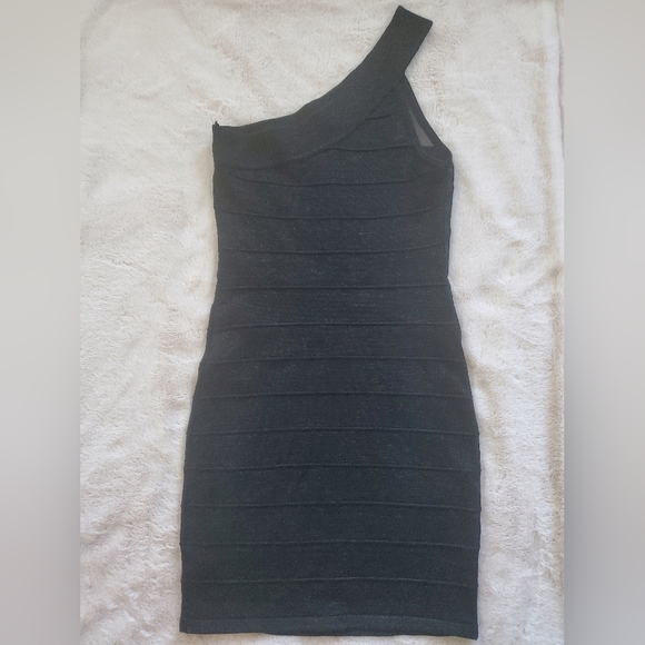 Fora  Black One Shoulder Short Dress Size  Small - Picture 6 of 10